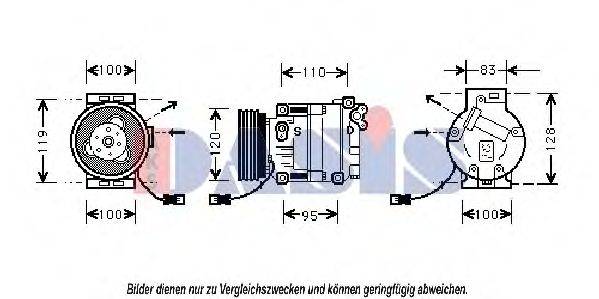 AKS DASIS 850011N Компресор, кондиціонер