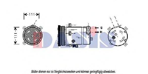 AKS DASIS 850950N Компресор, кондиціонер