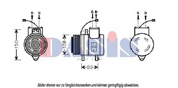 AKS DASIS 851011N Компресор, кондиціонер