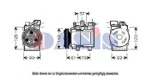 AKS DASIS 851697N Компресор, кондиціонер