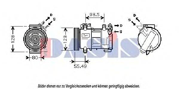 AKS DASIS 851865N Компресор, кондиціонер