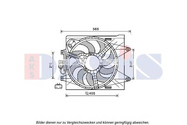 AKS DASIS 088147N Вентилятор, охолодження двигуна