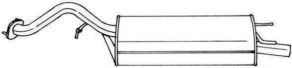 AKS DASIS SG65627 Глушник вихлопних газів кінцевий