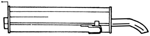 AKS DASIS SG45689 Глушник вихлопних газів кінцевий