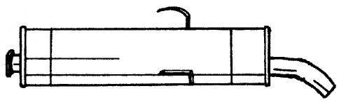 AKS DASIS SG45616 Глушник вихлопних газів кінцевий