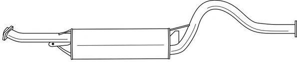 AKS DASIS SG37615 Глушник вихлопних газів кінцевий