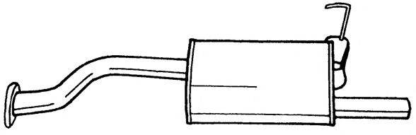 AKS DASIS SG23603 Глушник вихлопних газів кінцевий