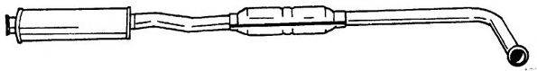 AKS DASIS SG50431 Середній глушник вихлопних газів