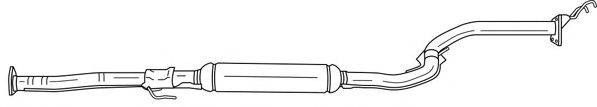 AKS DASIS SG23436 Середній глушник вихлопних газів