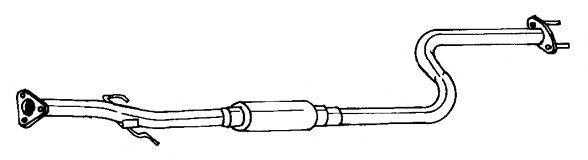 AKS DASIS SG23425 Середній глушник вихлопних газів