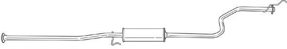 AKS DASIS SG23411 Середній глушник вихлопних газів