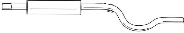 AKS DASIS SG22413 Середній глушник вихлопних газів