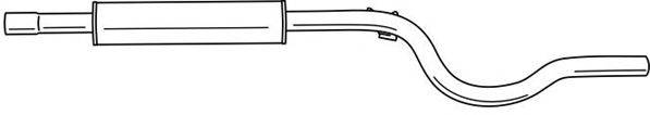 AKS DASIS SG22412 Середній глушник вихлопних газів