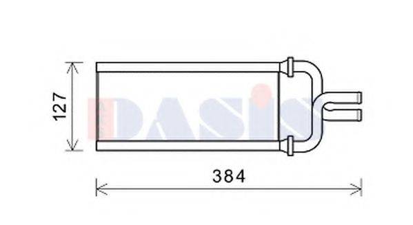 AKS DASIS 109000N Теплообмінник, опалення салону