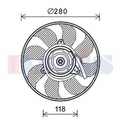 AKS DASIS 088159N Вентилятор, охолодження двигуна