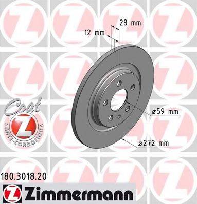 ZIMMERMANN 180301820 гальмівний диск