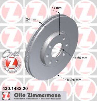 ZIMMERMANN 430148220 гальмівний диск