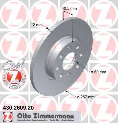 ZIMMERMANN 430260920 гальмівний диск