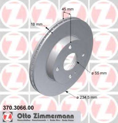 ZIMMERMANN 370306600 гальмівний диск