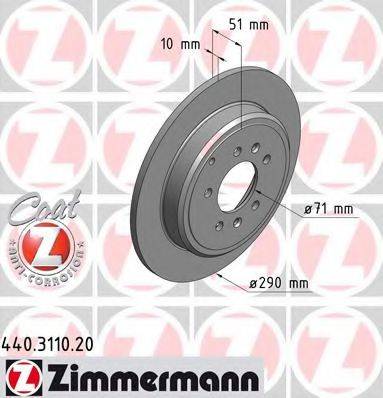 ZIMMERMANN 440311020 гальмівний диск