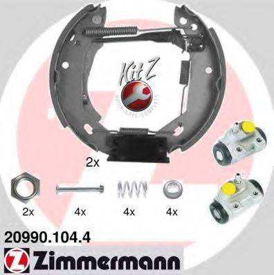 ZIMMERMANN 209901044 Комплект гальмівних колодок