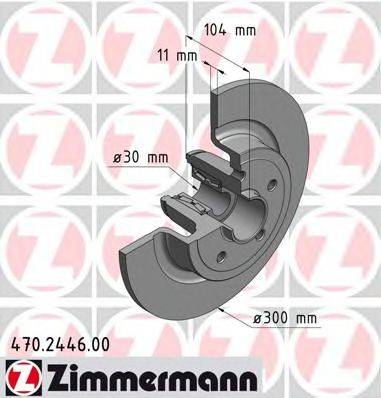 ZIMMERMANN 470244600 гальмівний диск