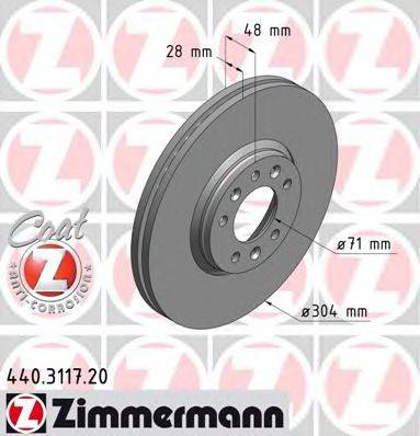 ZIMMERMANN 440311720 гальмівний диск