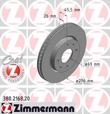 ZIMMERMANN 380216820 гальмівний диск