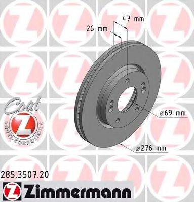 ZIMMERMANN 285350720 гальмівний диск