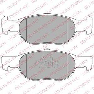 DELPHI LP1474 Комплект гальмівних колодок, дискове гальмо