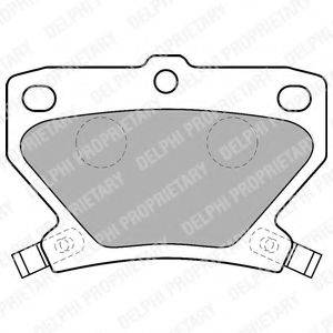 DELPHI LP1513 Комплект гальмівних колодок, дискове гальмо