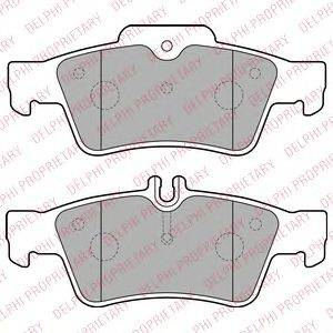 DELPHI LP1868 Комплект гальмівних колодок, дискове гальмо