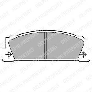 DELPHI LP253 Комплект гальмівних колодок, дискове гальмо