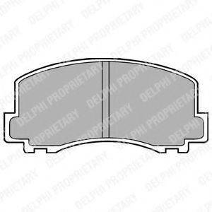 DELPHI LP452 Комплект гальмівних колодок, дискове гальмо