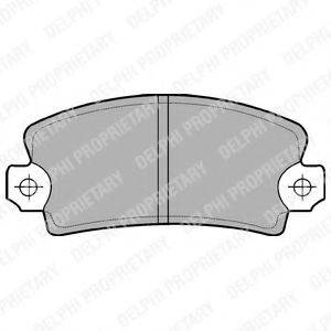 DELPHI LP54 Комплект гальмівних колодок, дискове гальмо