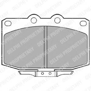 DELPHI LP621 Комплект гальмівних колодок, дискове гальмо