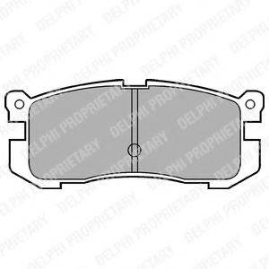 DELPHI LP624 Комплект гальмівних колодок, дискове гальмо