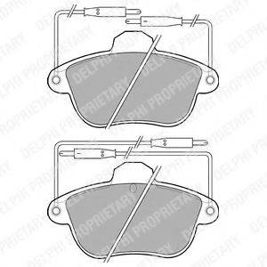 DELPHI LP740 Комплект гальмівних колодок, дискове гальмо