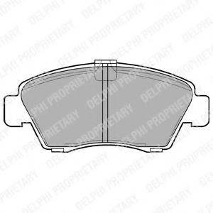 DELPHI LP810 Комплект гальмівних колодок, дискове гальмо