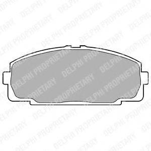 DELPHI LP989 Комплект гальмівних колодок, дискове гальмо