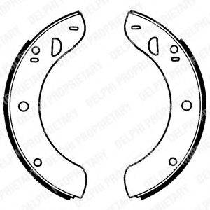 DELPHI LS1018 Комплект гальмівних колодок