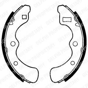 DELPHI LS1240 Комплект гальмівних колодок