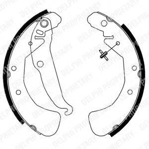 DELPHI LS1829 Комплект гальмівних колодок
