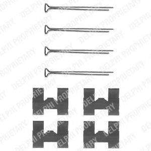 DELPHI LX0040 Комплектуючі, колодки дискового гальма