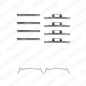 DELPHI LX0281 Комплектуючі, колодки дискового гальма