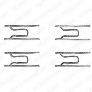 DELPHI LX0156 Комплектуючі, колодки дискового гальма