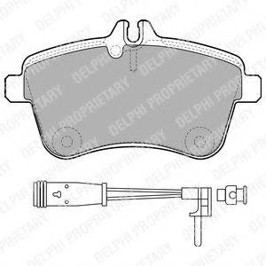 DELPHI LP1938 Комплект гальмівних колодок, дискове гальмо