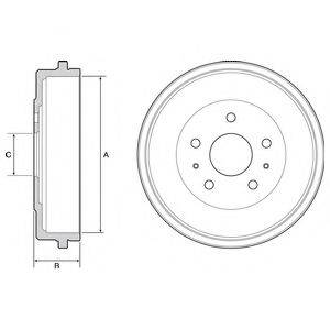 DELPHI BF526 Гальмівний барабан