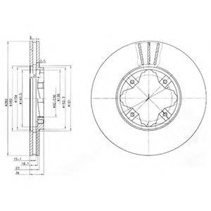 DELPHI BG2816 гальмівний диск