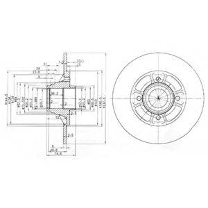 DELPHI BG2638 гальмівний диск